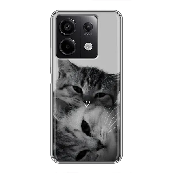 Чохол з принтом «Пара котів» для Xiaomi Redmi Note 13 (5G)