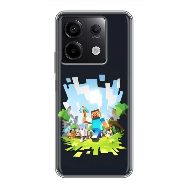 Чехол с принтом «персонажи Minecraft» для Xiaomi Redmi Note 13 (5G) Чехол с принтом «персонажи Minecraft» для Xiaomi Redmi Note 13 (5G)
