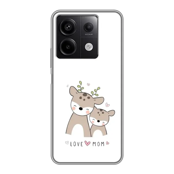 Чохол з принтом «Оленята мама і малюк» для Xiaomi Redmi Note 13 (5G)