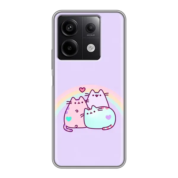 Чохол з принтом «Радужний котик» для Xiaomi Redmi Note 13 (5G)