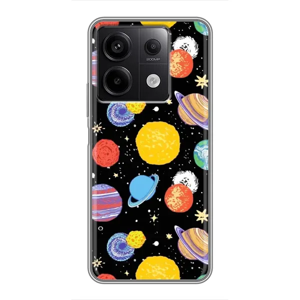 Чехол с принтом «Рисованные планеты» для Xiaomi Redmi Note 13 (5G) Чехол с принтом «Рисованные планеты» для Xiaomi Redmi Note 13 (5G)