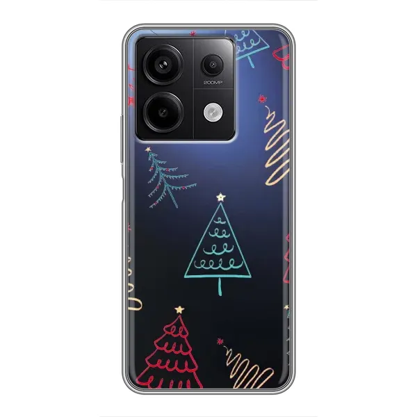 Чохол з принтом «Різдвяні ялинки» для Xiaomi Redmi Note 13 (5G)