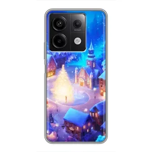 Рождественские Чехлы для Xiaomi Redmi Note 13 (5G) (VPrint) (Рождественский город)
