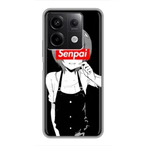 Чехлы Персонажи Аниме Наруто для Xiaomi Redmi Note 13 (5G) (AlphaPrint) (Senpai)