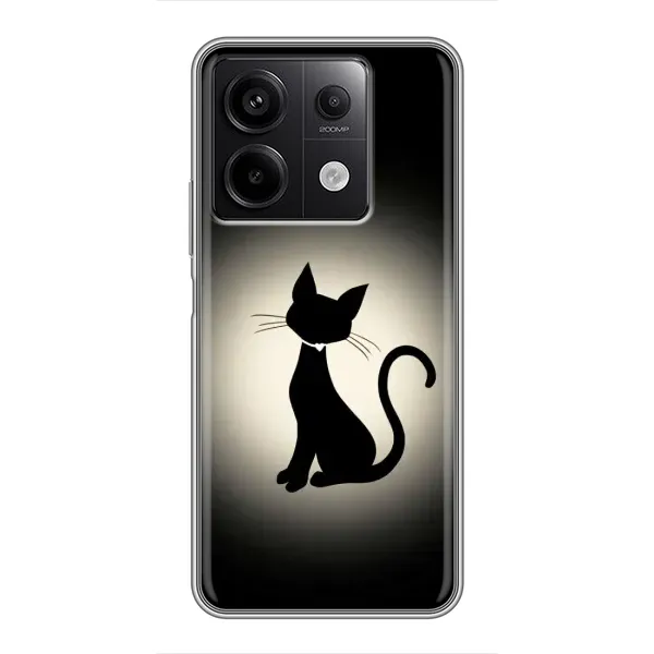 Чохол з принтом «Силует котика» для Xiaomi Redmi Note 13 (5G) Чохол з принтом «Силует котика» для Xiaomi Redmi Note 13 (5G)