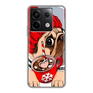 Чехлы с собаками для Xiaomi Redmi Note 13 (5G) (VPrint) (Собачка в шапке)