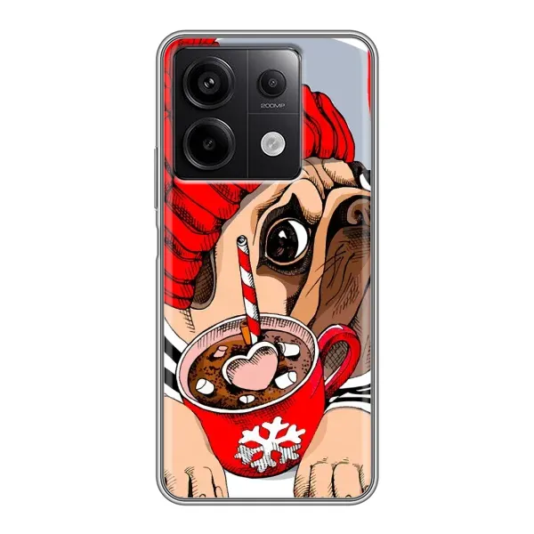 Чохол з принтом «Песик в шапці» для Xiaomi Redmi Note 13 (5G)