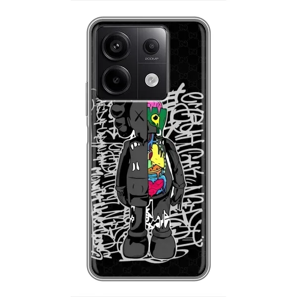 Чехол с принтом «Стиль Bearbrick» для Xiaomi Redmi Note 13 (5G)