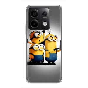 Чехол для Ребёнка на Редми Нот 13 (5G) (VPrint) (Три миньона)
