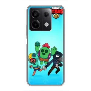Чехлы Brawl Stars для Xiaomi Redmi Note 13 (5G) (AlphaPrint) (Трио героев)