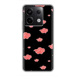 Чехлы Персонажи Аниме Наруто для Xiaomi Redmi Note 13 (5G) (AlphaPrint) (Тучки Аниме)