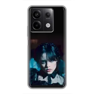 Чехлы Венсдей на Xiaomi Redmi Note 13 (5G) Уэнсдей (AlphaPrint) (взгляд Уэнздей)