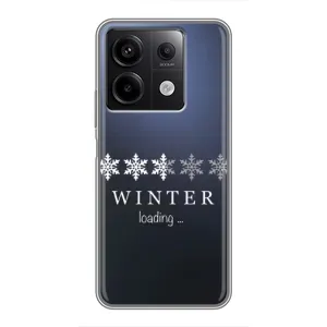 Зимние Чехлы для Редми Нот 13 (5G) - прозрачный фон (Winter loading)