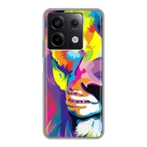 Чехол со Львом для Xiaomi Redmi Note 13 (5G) (VPrint) (Яркий Лев)