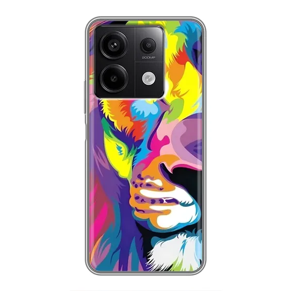 Чехол с принтом «Яркий Лев» для Xiaomi Redmi Note 13 (5G)