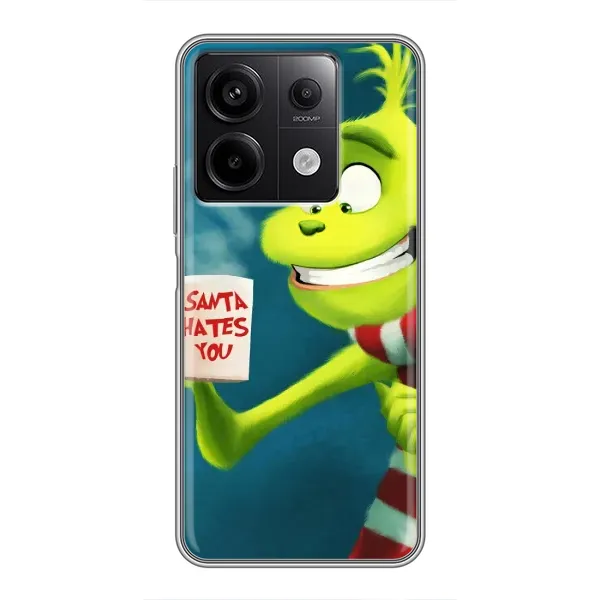Чехол с принтом «Зеленый Гринч» для Xiaomi Redmi Note 13 (5G)