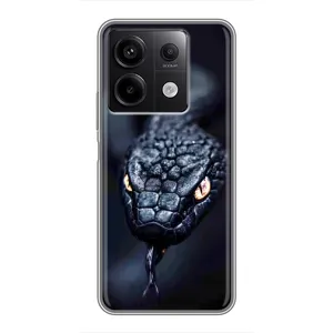 Чехол с картинкой «Хищники» для Xiaomi Redmi Note 13 (5G) (Черная змея)
