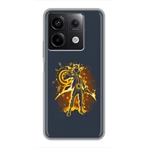 Naruto Anime Чехлы для Редми Нот 13 (5G) (AlphaPrint) (золотой Наруто)