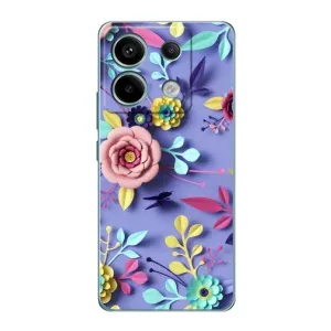 Чохли з квітами для Xiaomi Redmi Note 13 Pro (5G) (VPrint) (Дизайн квітів)