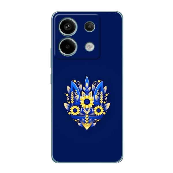 Чехол с принтом «Цветочный Герб» для Xiaomi Redmi Note 13 Pro (5G)