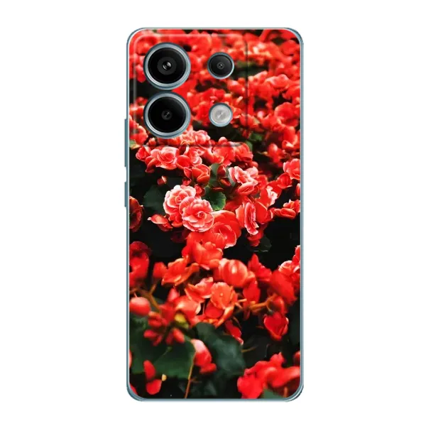 Чохол з принтом «Квіти червоні» для Xiaomi Redmi Note 13 Pro (5G) Чохол з принтом «Квіти червоні» для Xiaomi Redmi Note 13 Pro (5G)