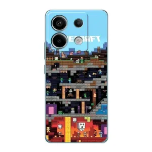 Чохол Майнкрафт на Xiaomi Redmi Note 13 Pro (5G) (AlphaPrint) Minecraft (фон Minecraft)