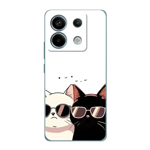 Чехол с принтом «Коты в очках» для Xiaomi Redmi Note 13 Pro (5G)