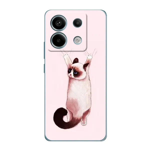 Чехол с принтом «Котик падает» для Xiaomi Redmi Note 13 Pro (5G)