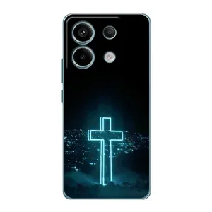 Християнські Чохли для Xiaomi Redmi Note 13 Pro (5G) (AlphaPrint) (Хрест і місто)