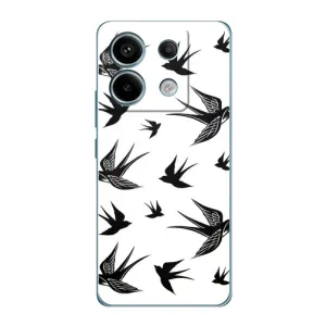 Чохол з пташками на Xiaomi Redmi Note 13 Pro (5G) (VPrint) (Ластівки)