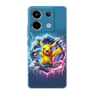Чохол з Пікачу на Xiaomi Redmi Note 13 Pro (5G) (Лого Пікачу)