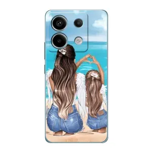 Чохол з друком для Xiaomi Redmi Note 13 Pro (5G) - (Мама з дитинкою) (AlphaPrint) (Мама з донькою)