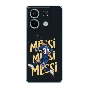Чехлы для Xiaomi Redmi Note 13 Pro (5G) (Leo чемпион) (AlphaPrint) (Messi ПСЖ)