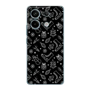 Новорічні, Святкові Чохли для Xiaomi Redmi Note 13 Pro (5G) - 2024 год (Новорічний фон)