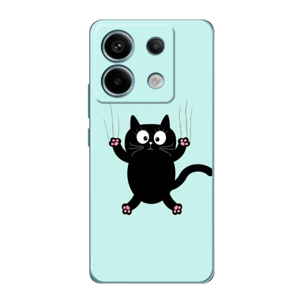 Чехол с принтом «Падающий кот» для Xiaomi Redmi Note 13 Pro (5G)
