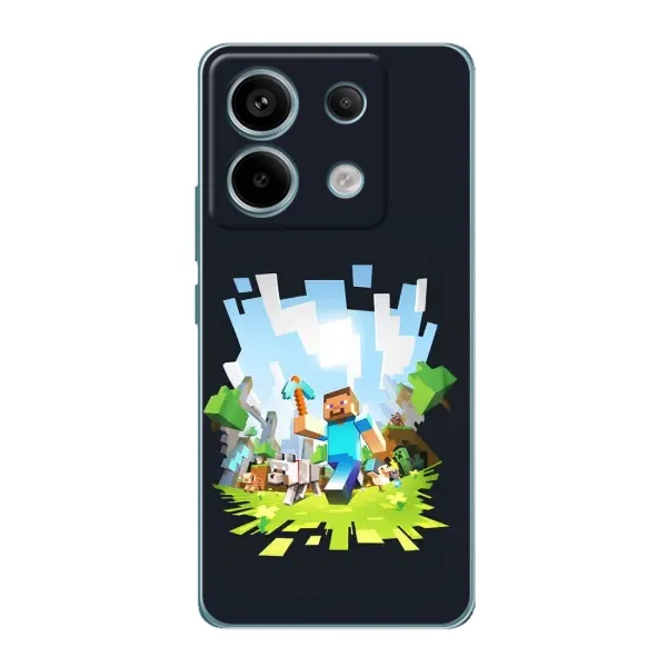 Чехол с принтом «персонажи Minecraft» для Xiaomi Redmi Note 13 Pro (5G)