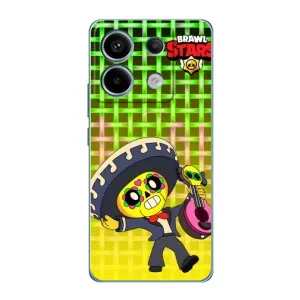 Чехлы Brawl Stars для Xiaomi Redmi Note 13 Pro (5G) (AlphaPrint) (Поко в самбреро)