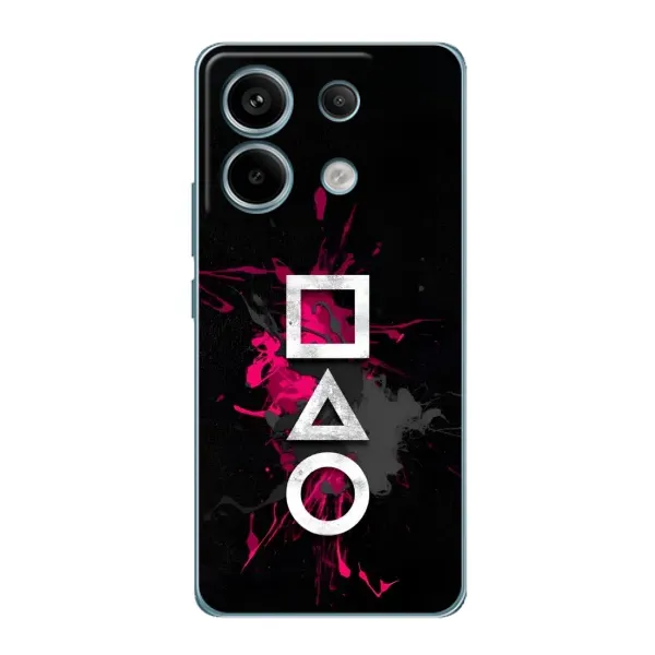 Чехол с принтом «Символы Игра кальмара» для Xiaomi Redmi Note 13 Pro (5G)