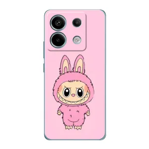 Чохол з Лабубу на Xiaomi Redmi Note 13 Pro (5G) (Рожевий Лабубу)
