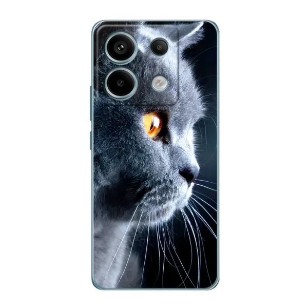 Чохол з принтом «Сірий Кіт» для Xiaomi Redmi Note 13 Pro (5G)