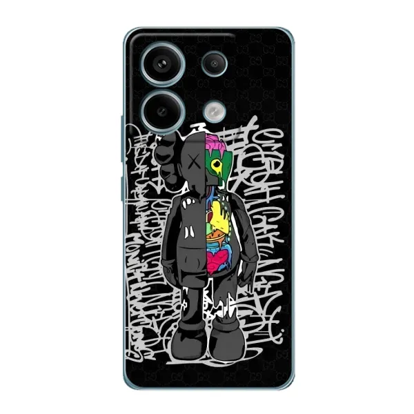 Чехол с принтом «Стиль Bearbrick» для Xiaomi Redmi Note 13 Pro (5G)