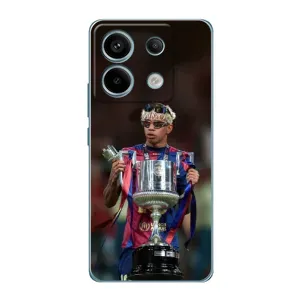Чехол с футболистом Ламин Ямаль Xiaomi Redmi Note 13 Pro (5G) (Ямаль с кубком)
