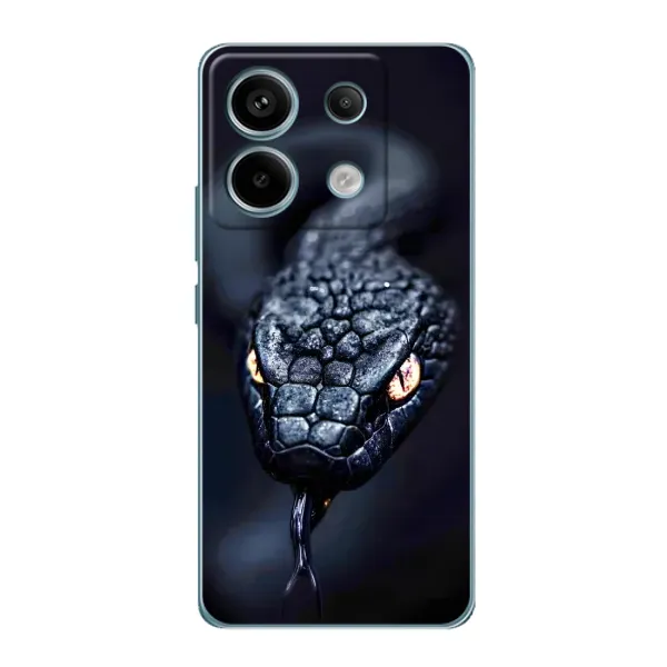 Чохол з принтом «Чорна змія» для Xiaomi Redmi Note 13 Pro (5G)