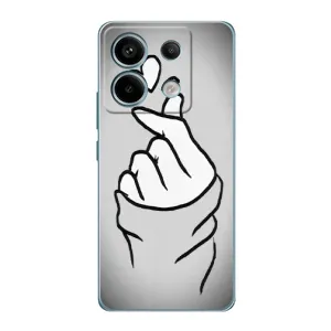 Чохол з принтом для Xiaomi Redmi Note 13 Pro (5G) (AlphaPrint - Знак сердечка) (Значок Love)