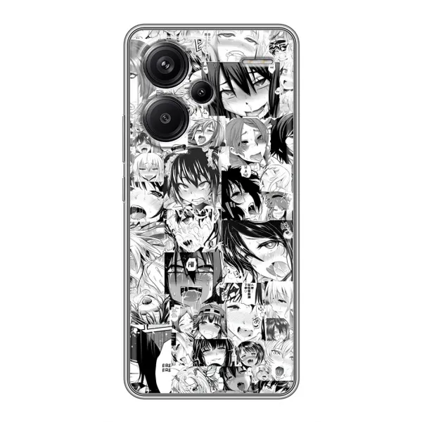 Чехол с принтом «Ahegao manga» для Xiaomi Redmi Note 13 Pro Plus