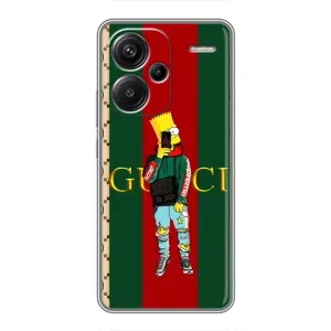 Брендновые Чехлы для Xiaomi Redmi Note 13 Pro Plus - (PREMIUMPrint) (Барт ГУЧЧИ)