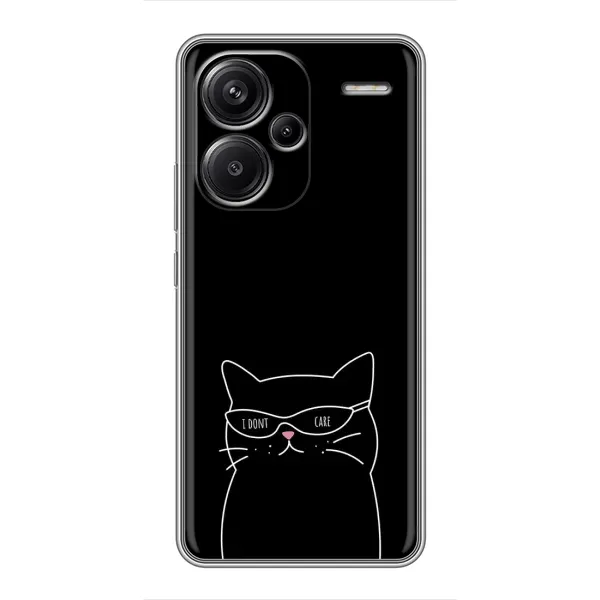 Чехол с принтом «Равнодушный кот» для Xiaomi Redmi Note 13 Pro Plus