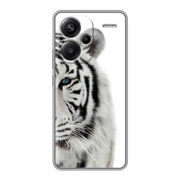 Чохол з принтом «Білий Тигр» для Xiaomi Redmi Note 13 Pro Plus