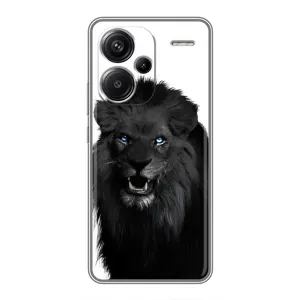 Чехлы с картинками животных Xiaomi Redmi Note 13 Pro Plus (Черный ЛЕВ)