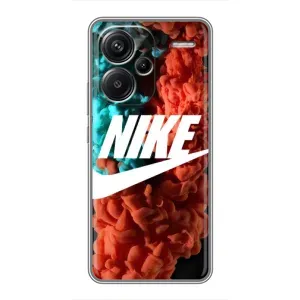 Чехол для Xiaomi Redmi Note 13 Pro Plus - с принтом Найк (AlphaPrint) (Дымчатый найк)